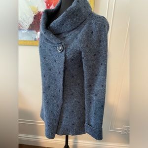 Max Studio/EUC Polka Dot Button Cardigan Vest Size S